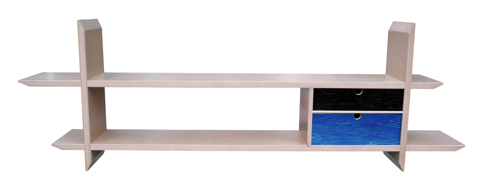 Etagère murale asymétrique