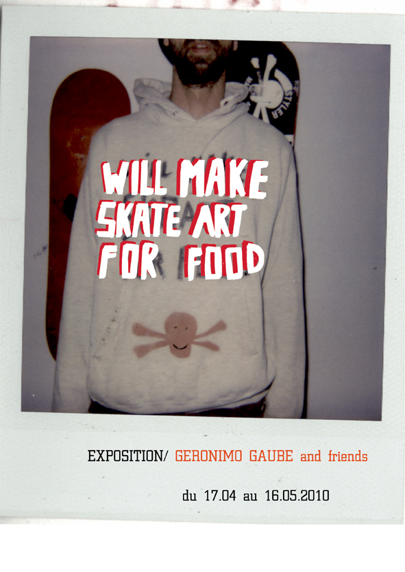 Expo “Will make skate art for food”